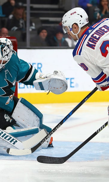 Shattenkirk’s shootout goal leads Rangers past Sharks 4-3